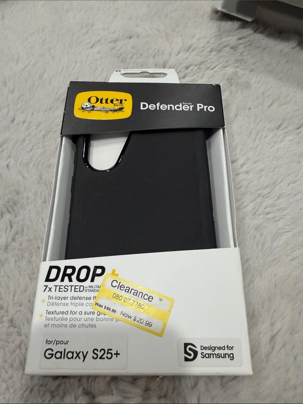 OtterBox Defender Pro Black Case for Galaxy S25+